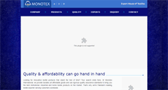 Desktop Screenshot of monotextiles.com